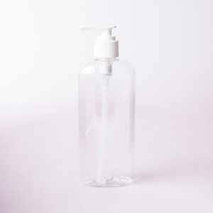 clear lotion bottle empty oval with pump new 8 oz